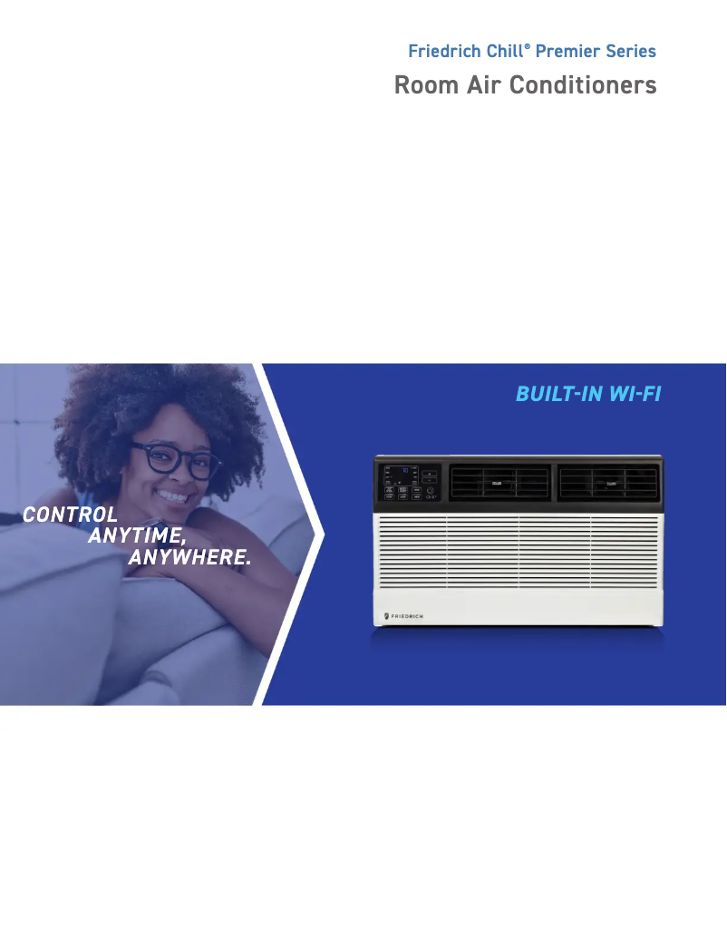 Page 1 of the manual Brochure Friedrich Chill Premier CCF08B10B