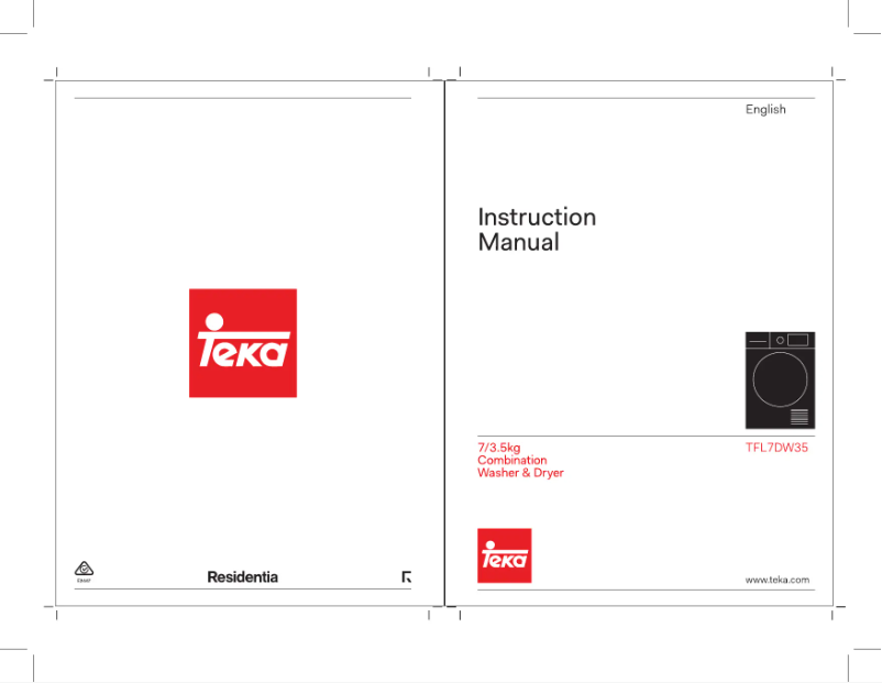 Page 1 of the manual User Manual Teka TFL7D35