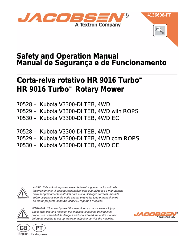 First page image of the manual for HR 9016 Turbo