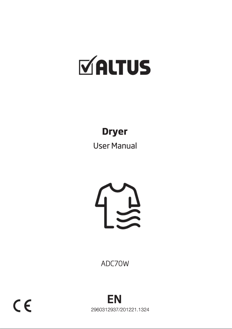 Page 1 of the manual User Manual Altus ADC70W