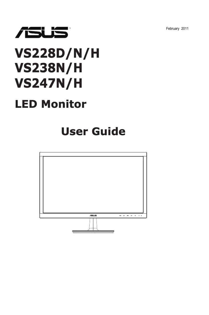 Page 1 of the manual User Manual Asus VS228D