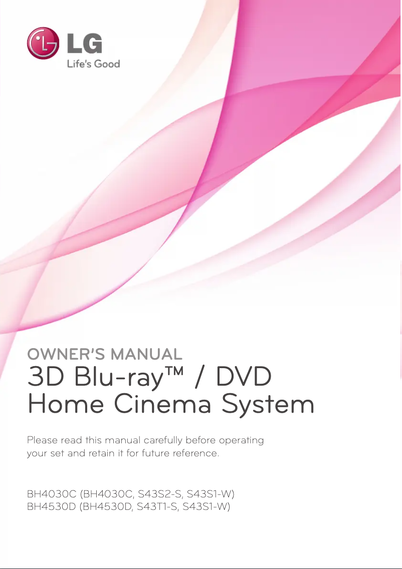 First page image of the manual for BH4030C