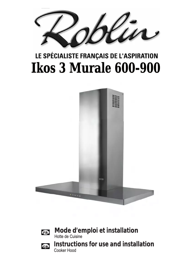 First page image of the manual for Ikos 600