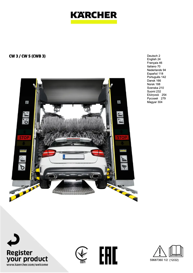 Page 1 of the manual User Manual Kärcher CW 5 Klean!Star Q