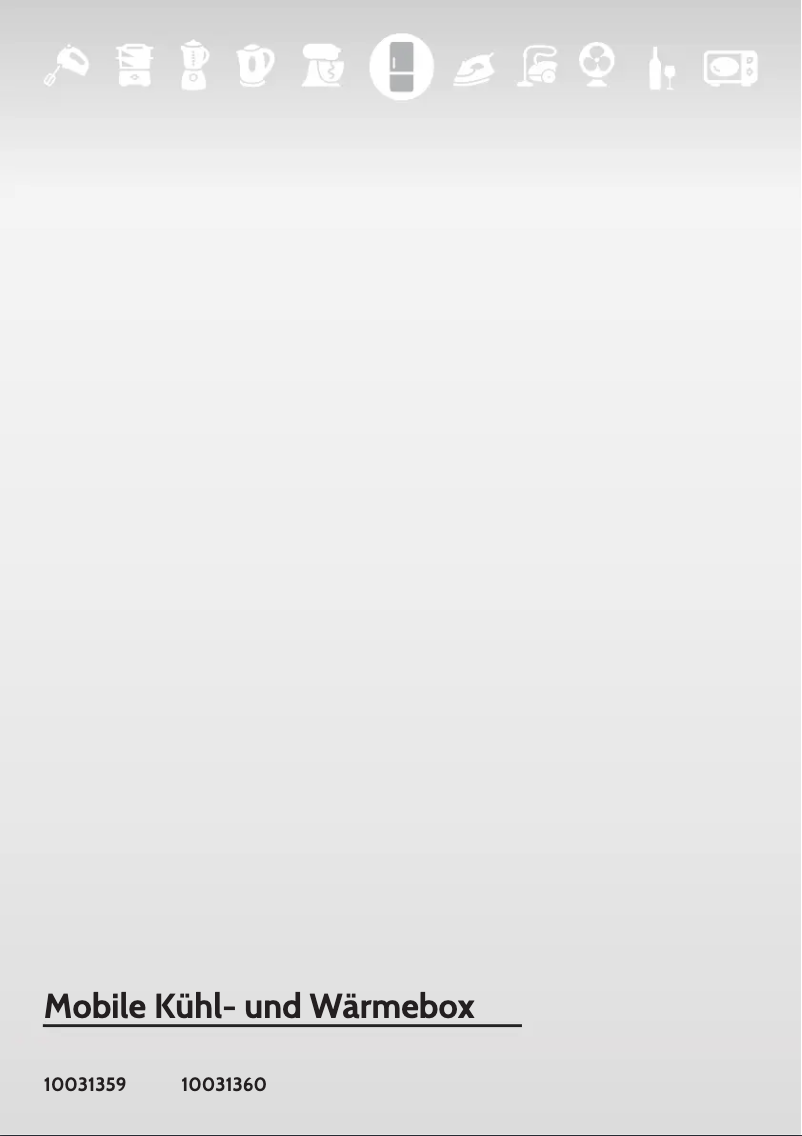 First page image of the manual for Box 10031360