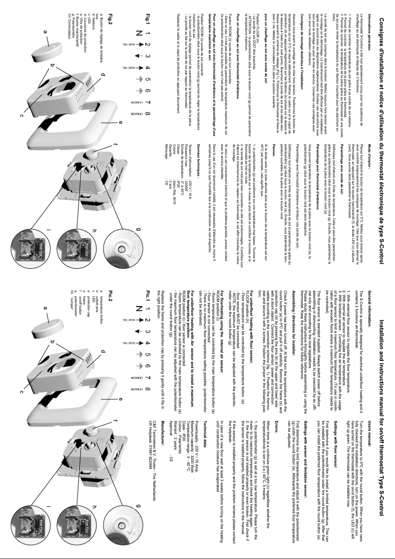 First page image of the manual for S-Control