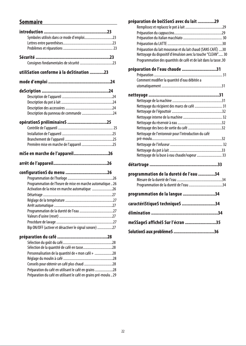 Page 1 of the manual User Manual DeLonghi PrimaDonna ESAM 6650