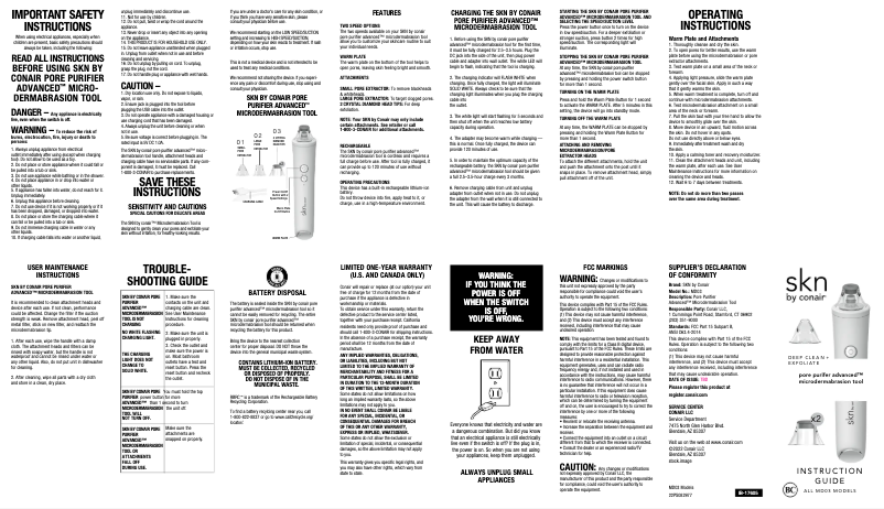 First page image of the manual for MD03