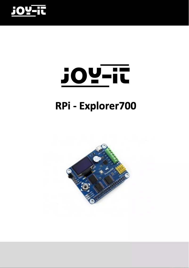 Image de la première page du manuel de l'appareil RB-EXPLORER700