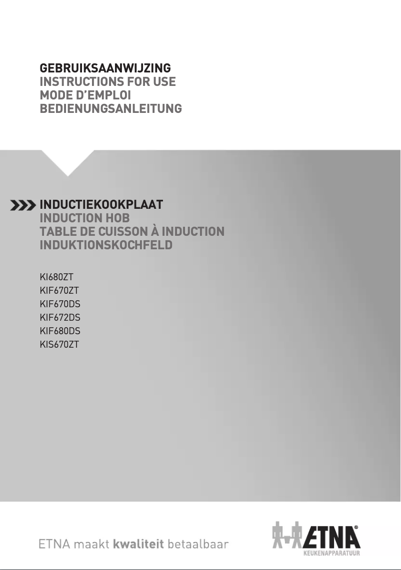 First page image of the manual for KIF680DS