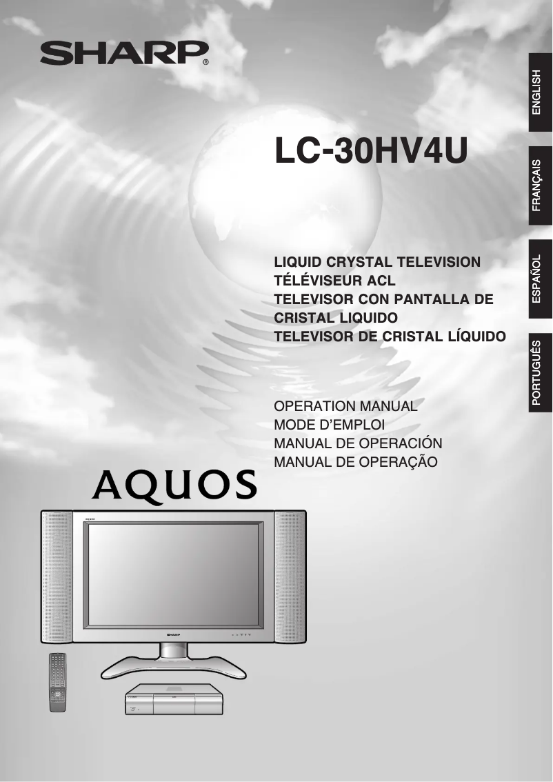 First page image of the manual for LC-30HV4U