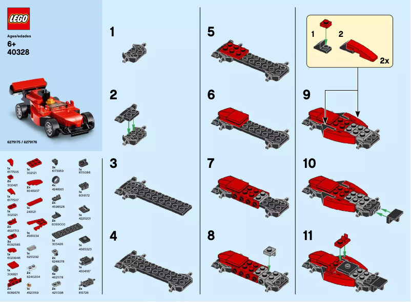 Page 1 of the manual User Manual Lego 40328
