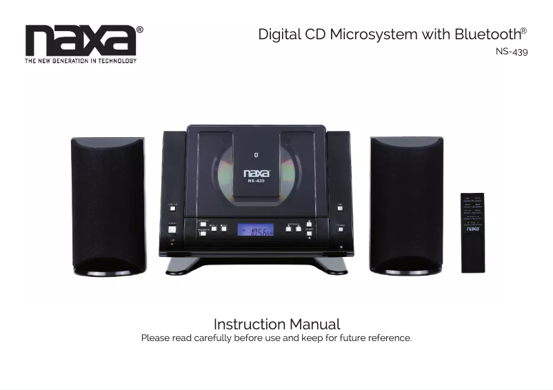 Image de la première page du manuel de l'appareil NS-439