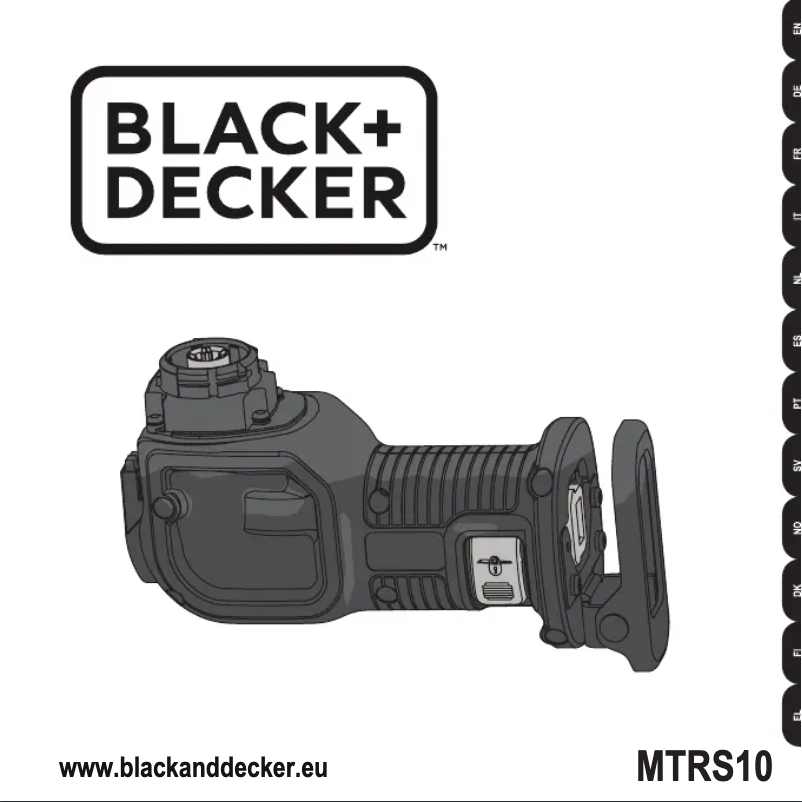 Page 1 of the manual User Manual Black & Decker MTRS10