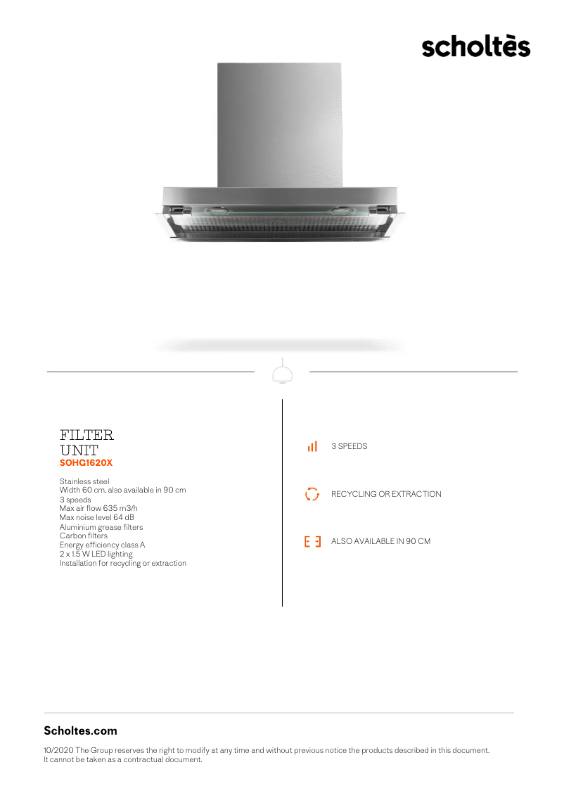 First page image of the manual for SOHG1920X