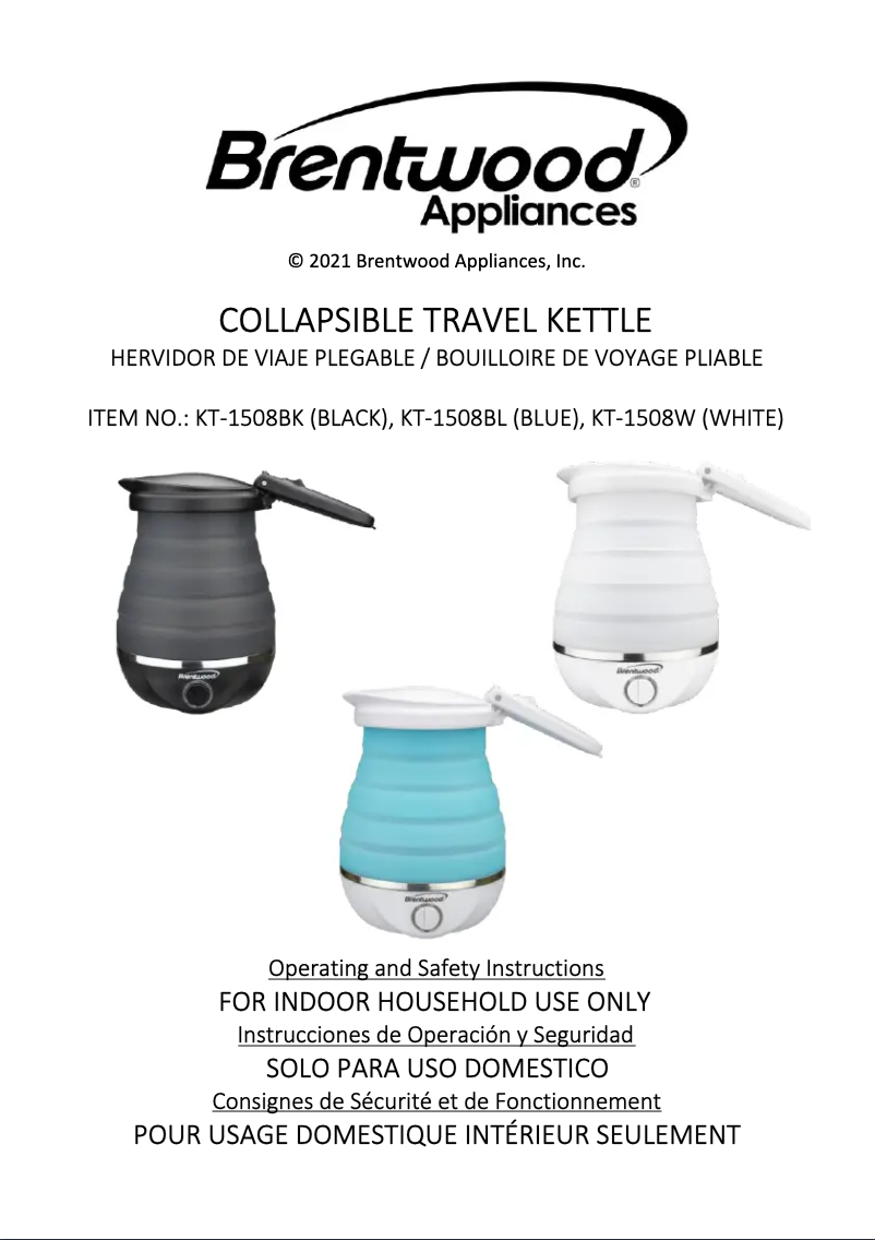 First page image of the manual for KT-1508BL