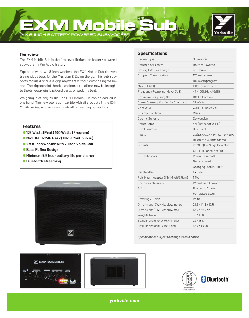 Image de la première page du manuel de l'appareil EXM Mobile Sub