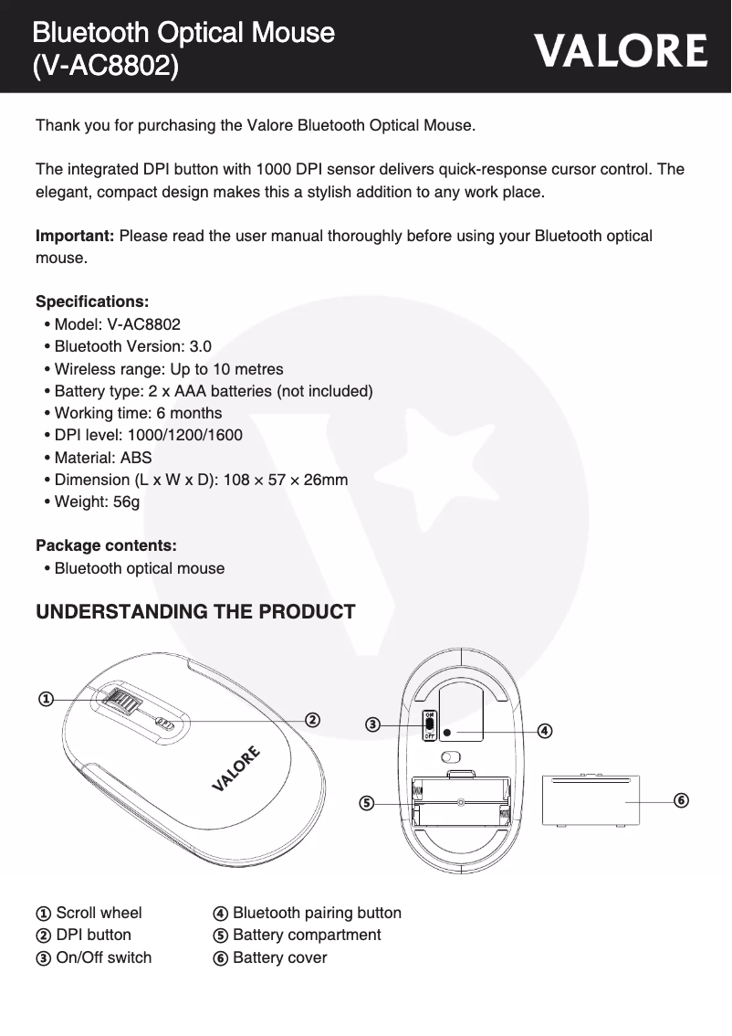 First page image of the manual for V-AC8802