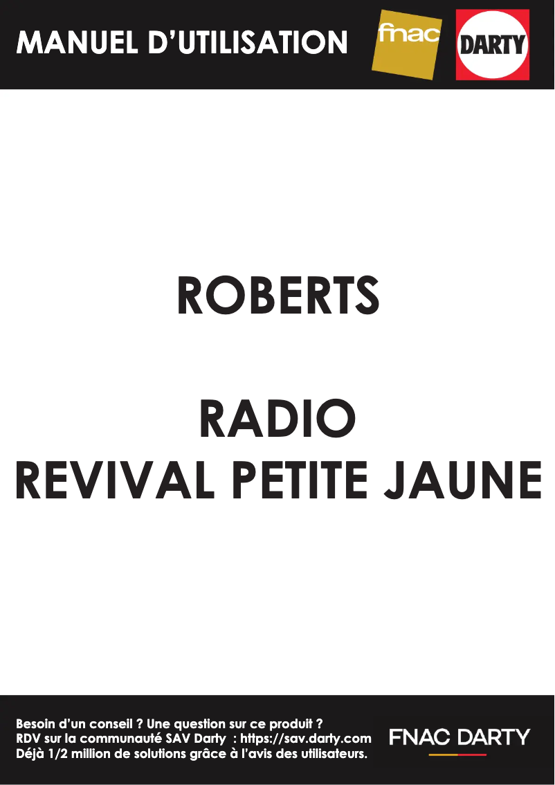 First page image of the manual for Revival Petite Jaune