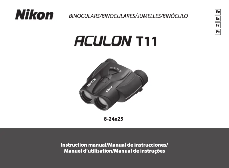 First page image of the manual for Aculon T11