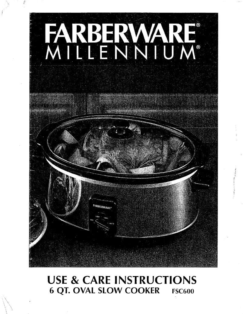 First page image of the manual for FSC600