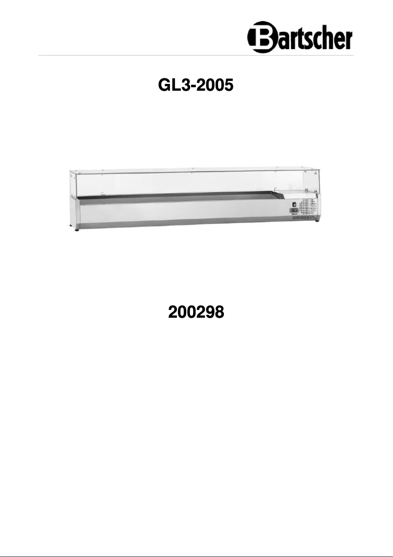 First page image of the manual for GL3-2005