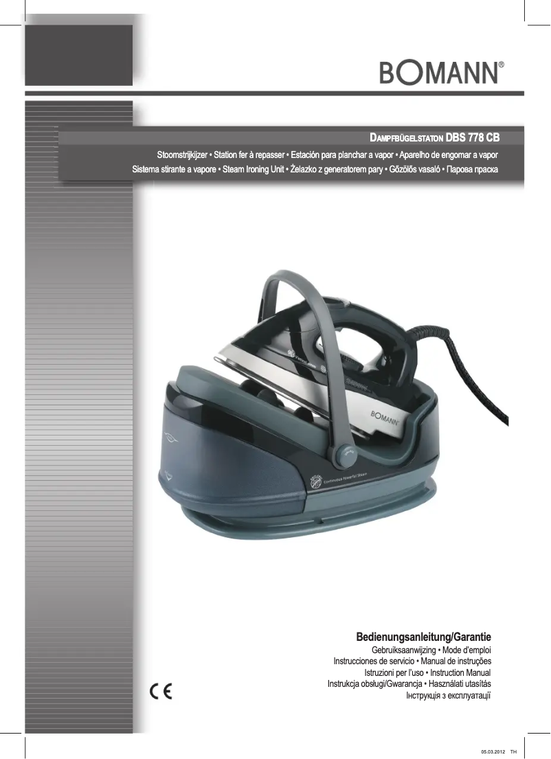 Page 1 of the manual User Manual Bomann DBS 778 CB