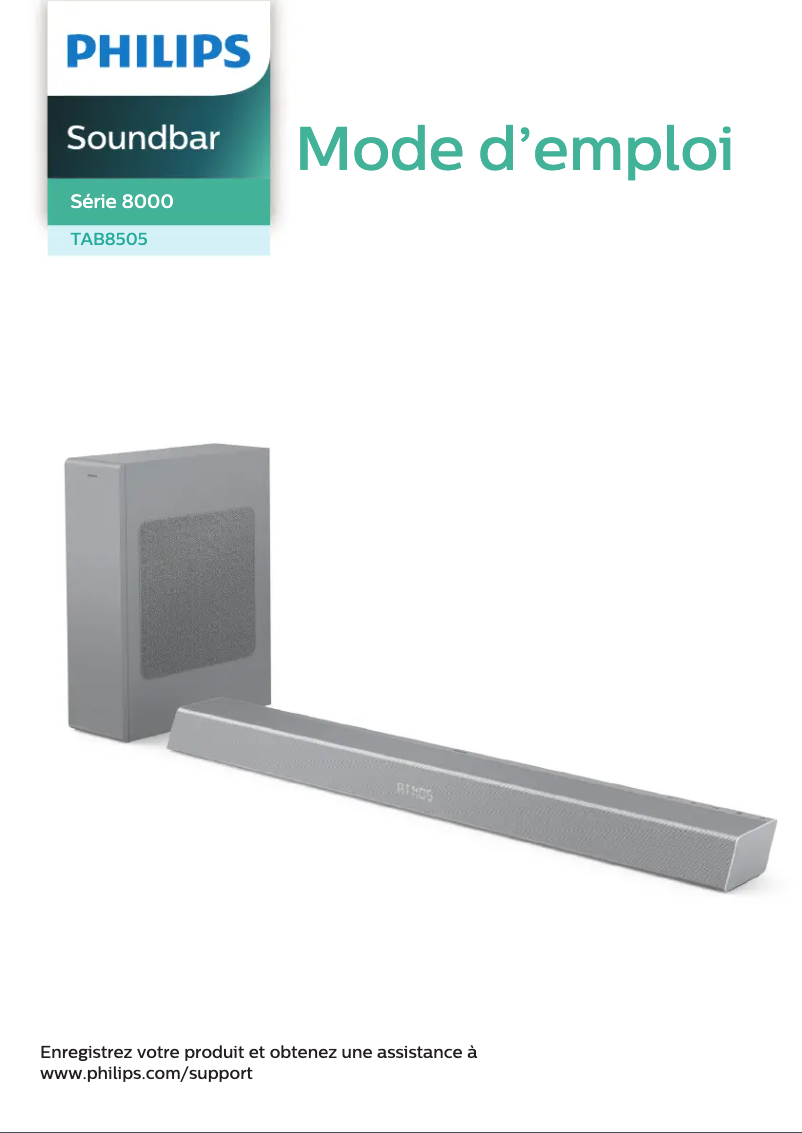 Page 1 of the manual User Manual Philips TAB8505