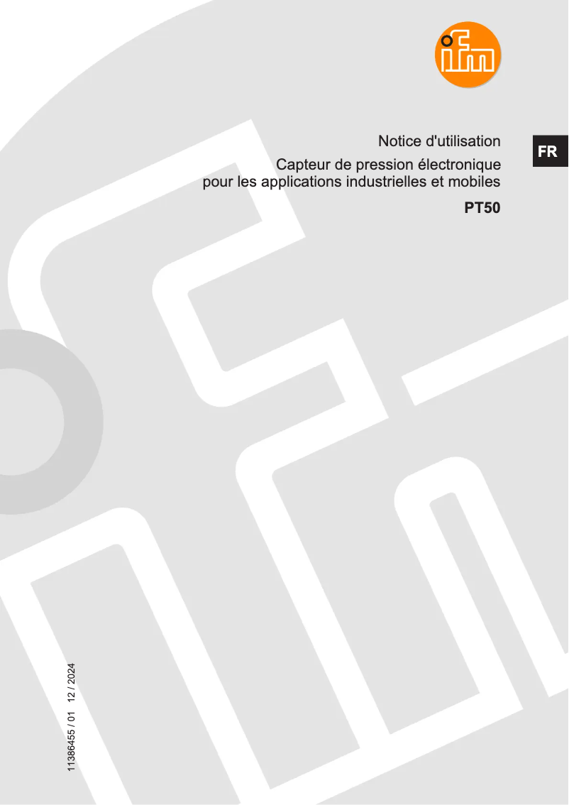 First page image of the manual for PT5023