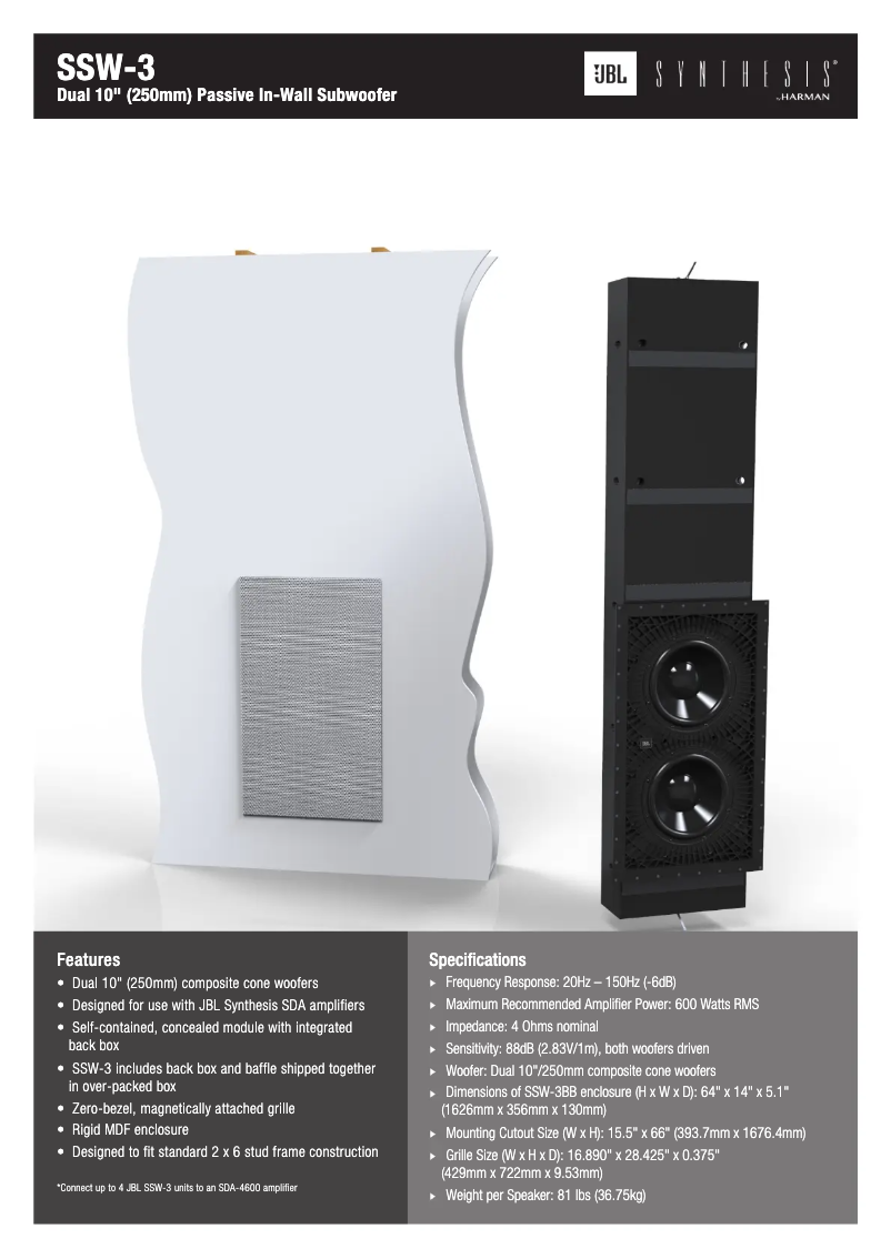 First page image of the manual for SSW-3
