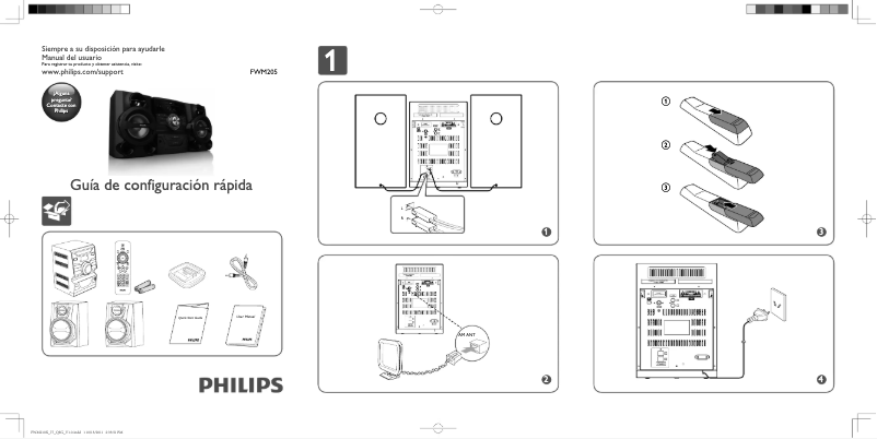 First page image of the manual for FWM205
