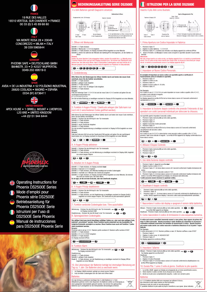 First page image of the manual for DS2501E