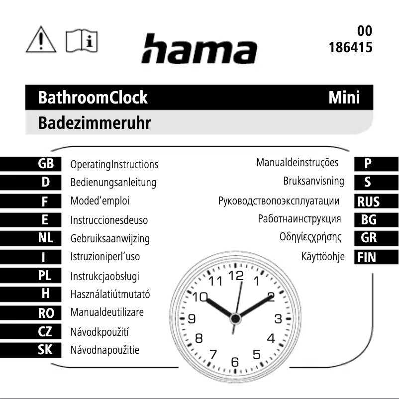 Page 1 de la notice Manuel utilisateur Hama Mini