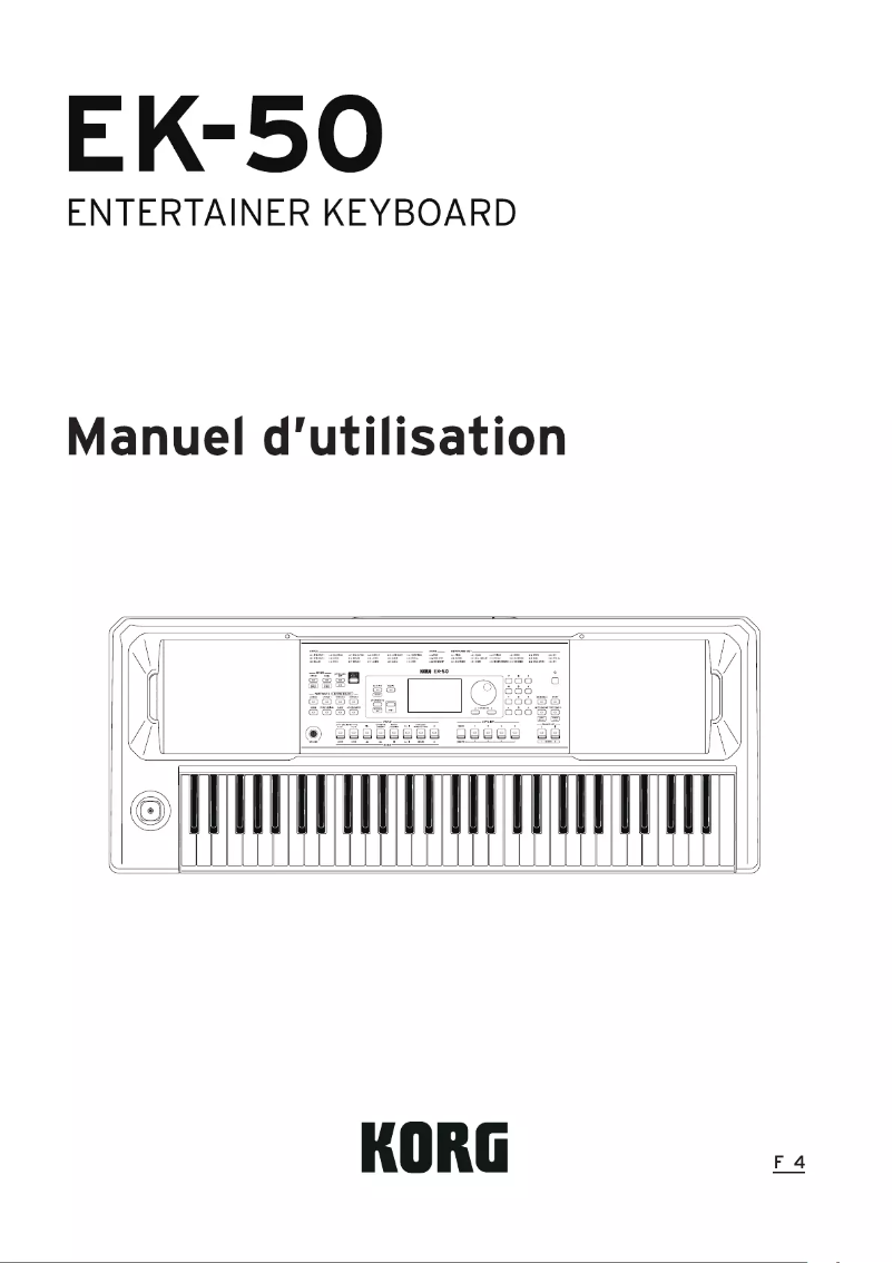 First page image of the manual for EK-50 Limitless