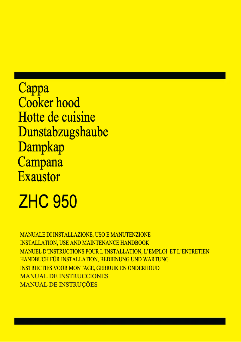 Page 1 of the manual User Manual Zanussi ZHC 950 X