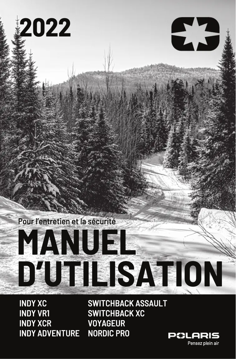 First page image of the manual for 850 Indy Adventure 137 (2022)