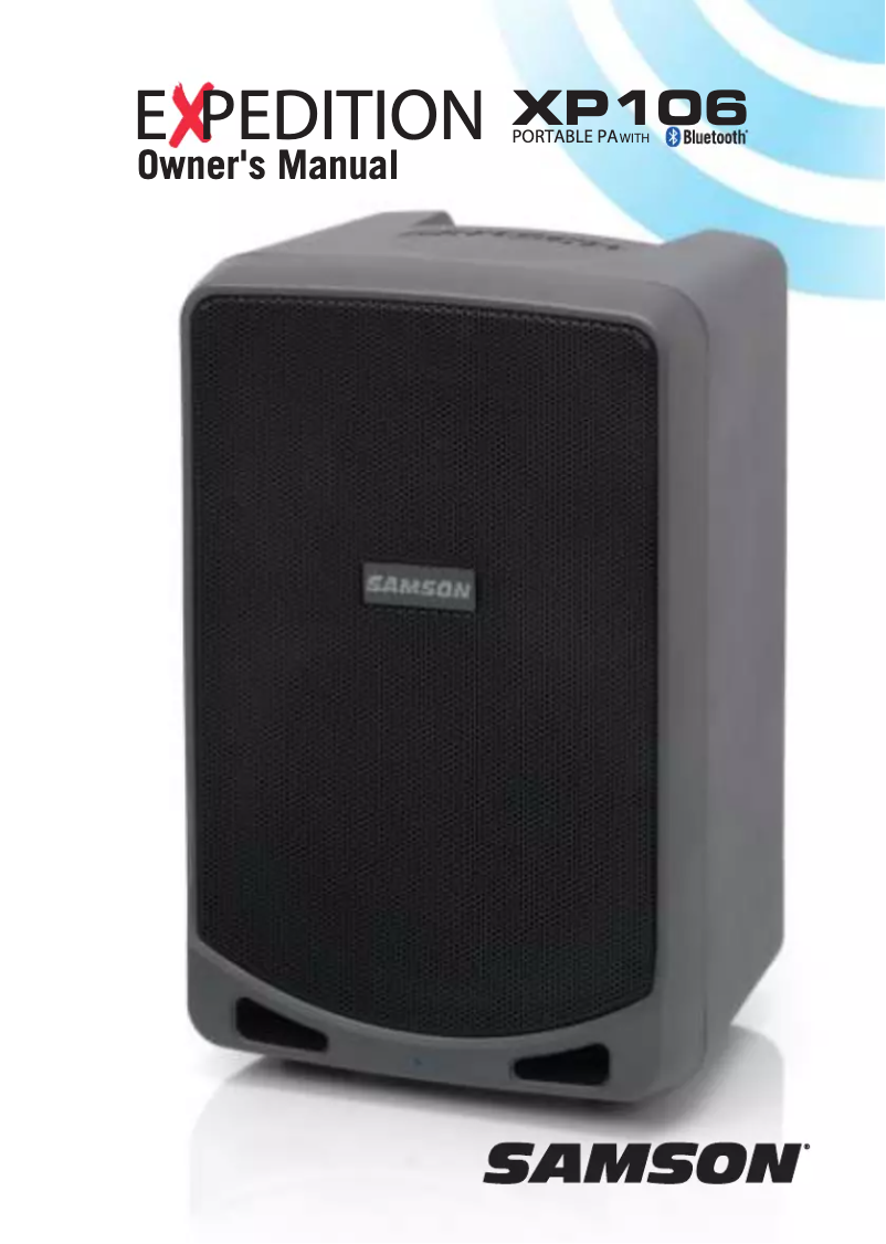 First page image of the manual for XP106