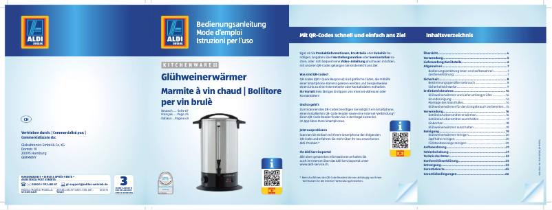 Page 1 of the manual User Manual Kitchenware GT-XUK-02CH