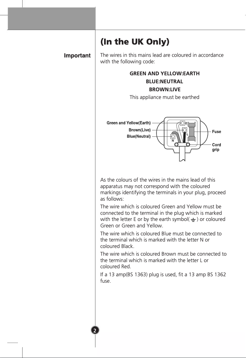 Page 1 of the manual User Manual LG GCB399BVCA