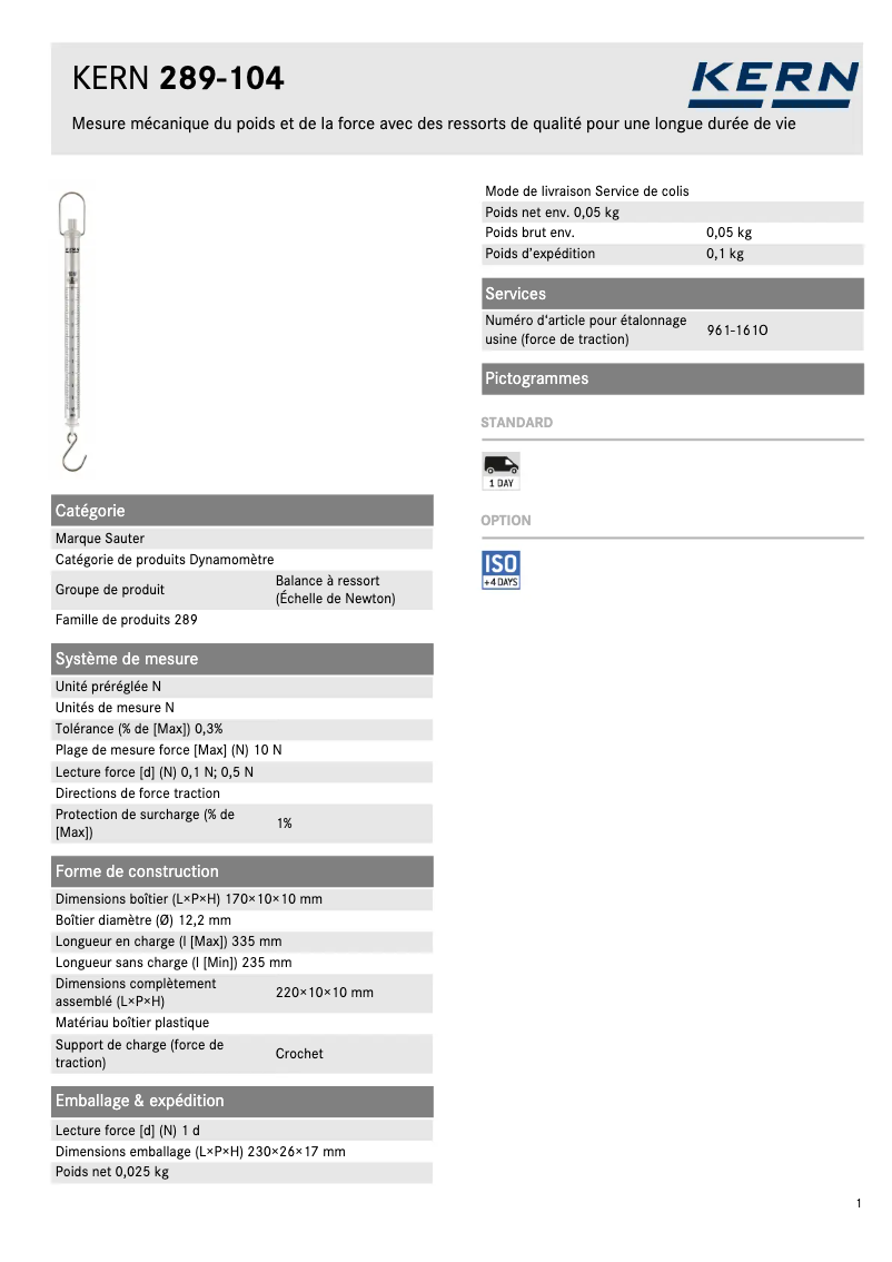 First page image of the manual for 289-104
