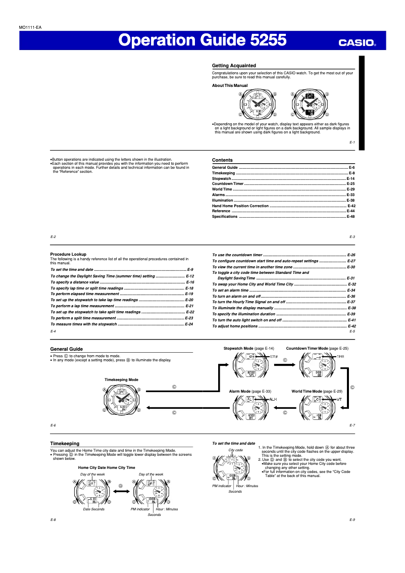 First page image of the manual for 5255