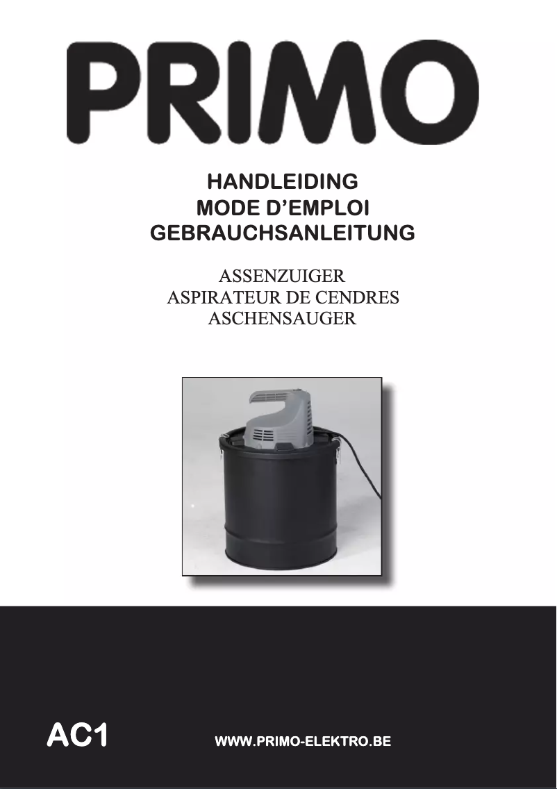 Page 1 of the manual User Manual Primo AC1