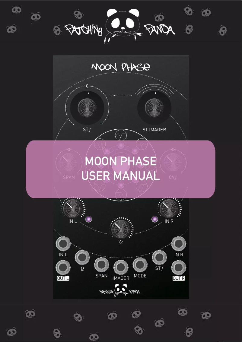 Page 1 of the manual User Manual Patching Panda Moon Phase