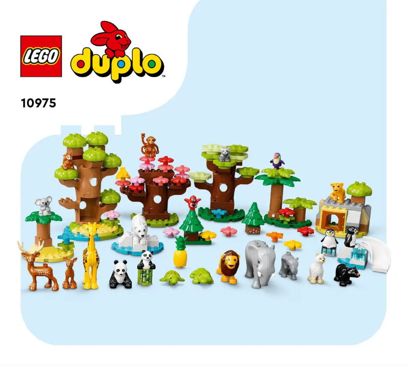 Page 1 of the manual Visual Instructions Lego Duplo 10975