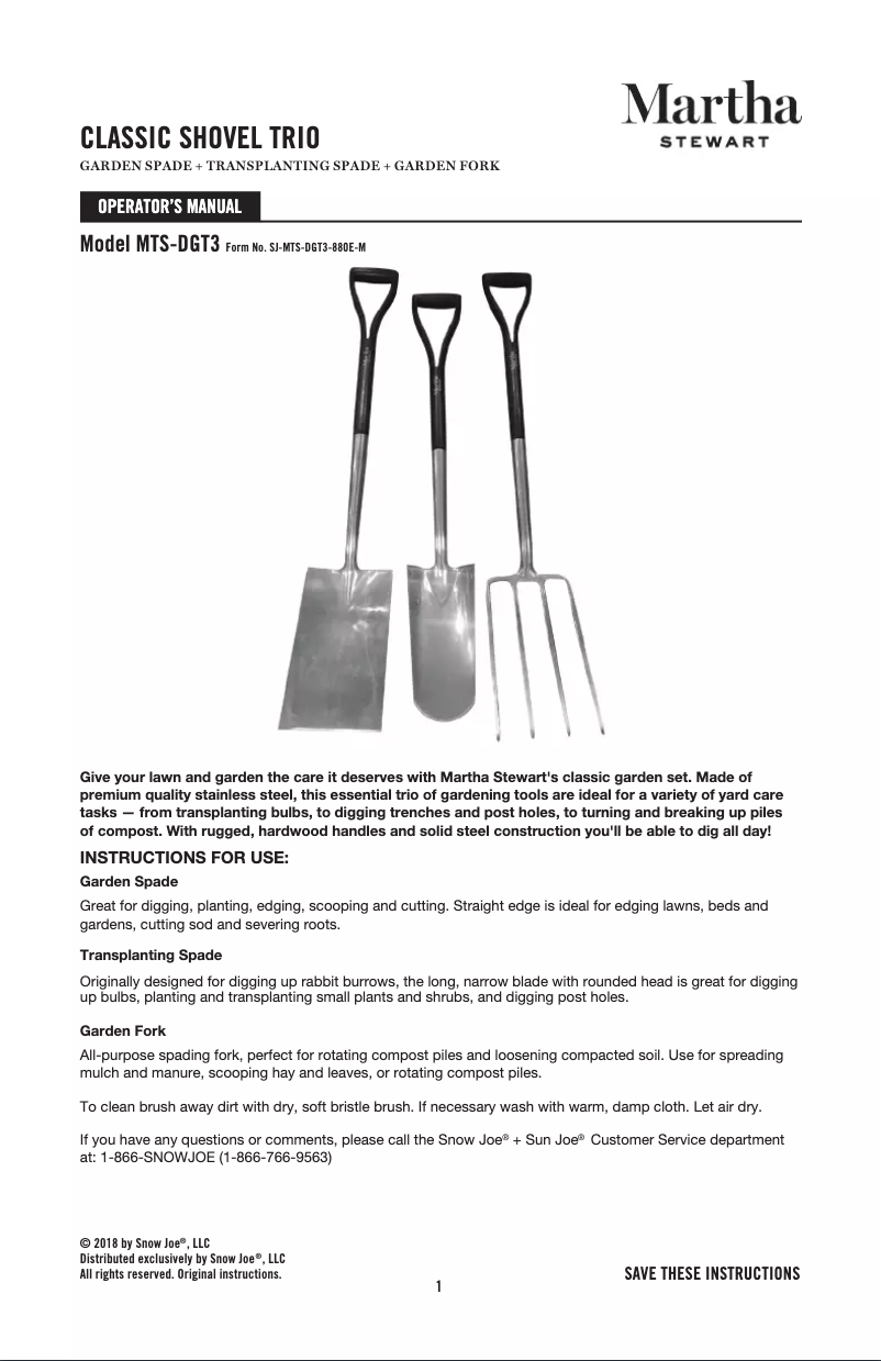 First page image of the manual for MTS-DGT3