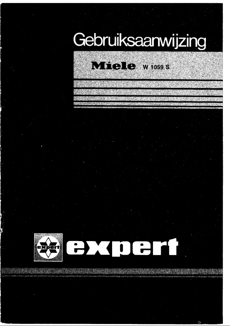 Page 1 of the manual User Manual Miele W 1059 S