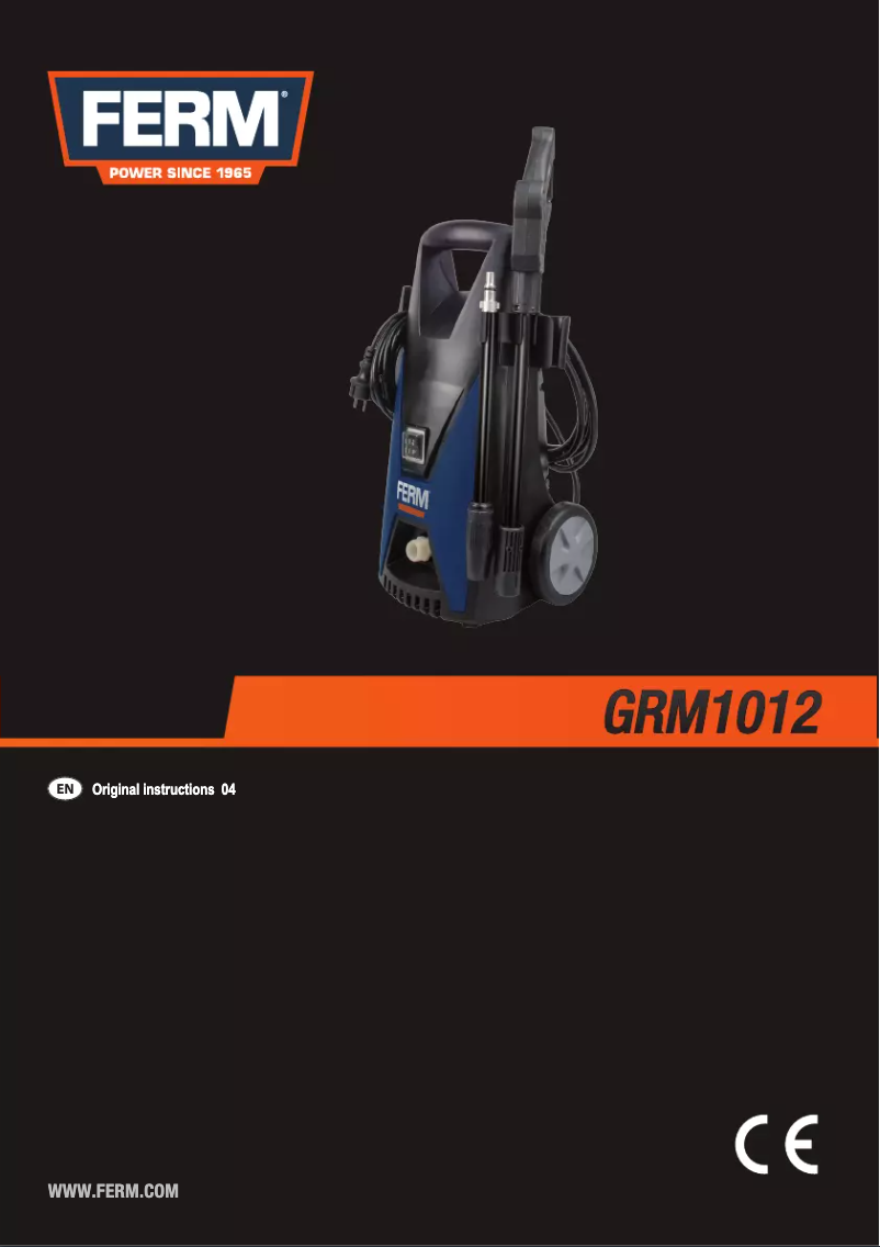 Page 1 of the manual User Manual Ferm GRM1012