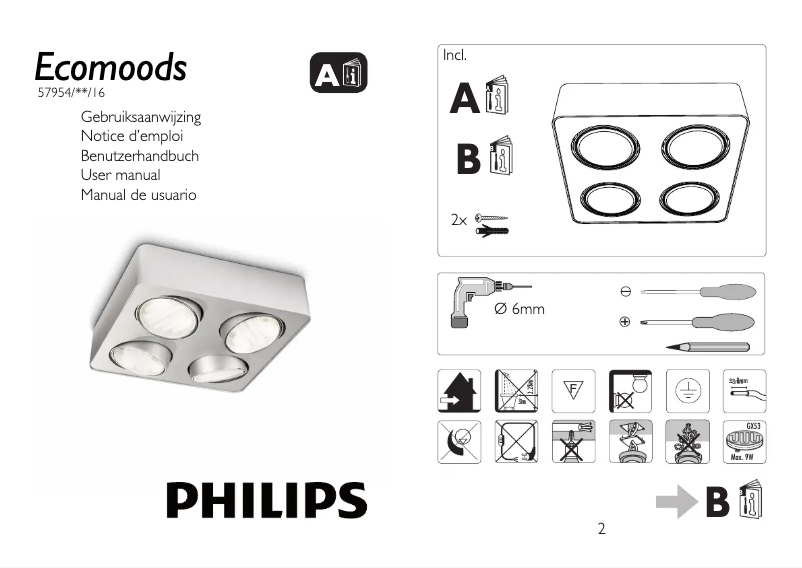 First page image of the manual for Ecomoods 579544816
