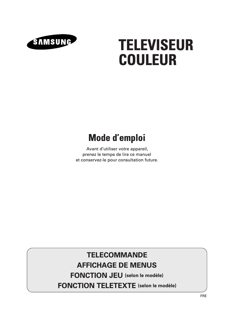 Page 1 of the manual User Manual Samsung CS-29V5MH