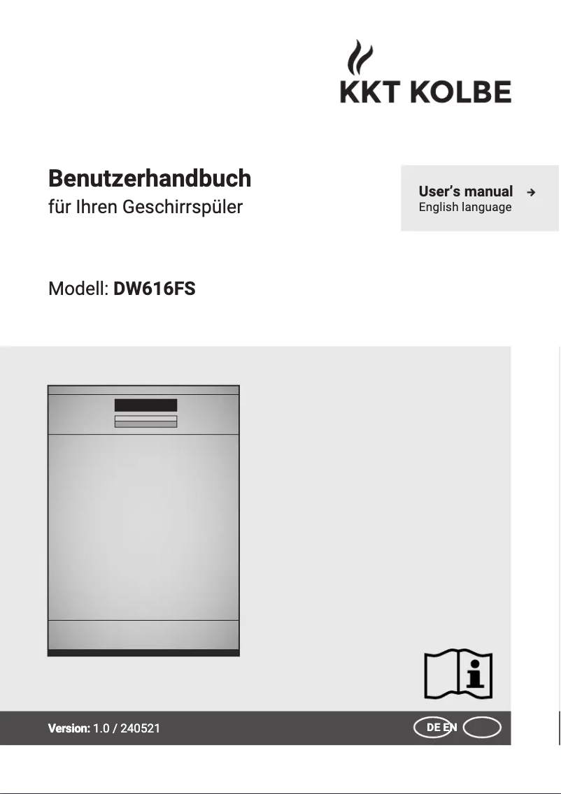 First page image of the manual for DW616FS